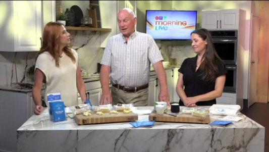 Frazer Hunter of Knoydart Farm being interviewed on CTV Morning